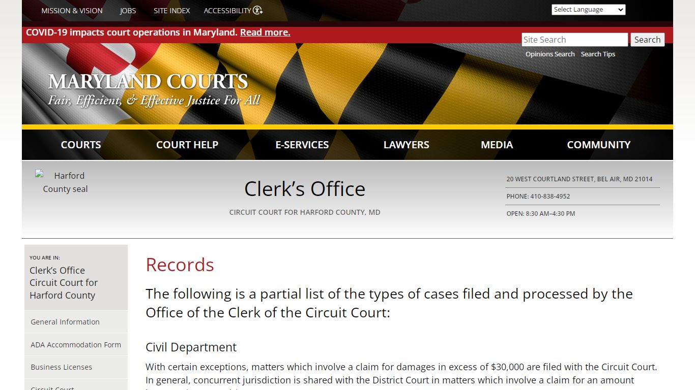 Records | Maryland Courts